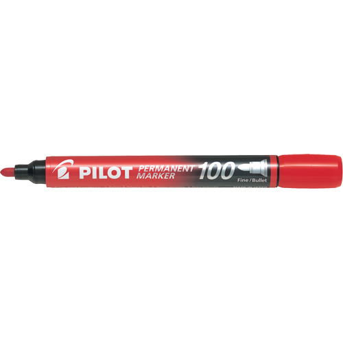 Series 100 Permanent Marker, Bullet, Red D. Morneault & Fils