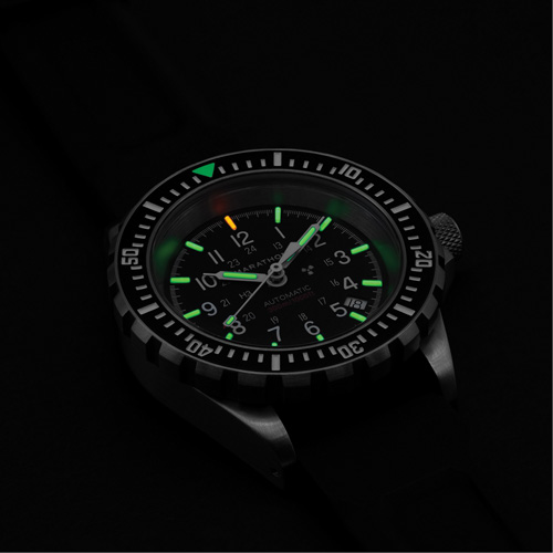 Large Diver's Automatic Watch, Digital, Battery Operated, 41 mm, Black D. Morneault & Fils