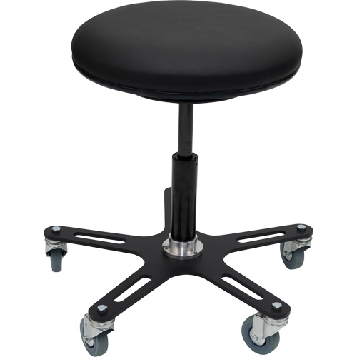 Tabouret Industriel OmniStool, Mobile, Ajustable, 22-1/2", Vinyle Si&egrave;ge D. Morneault & Fils