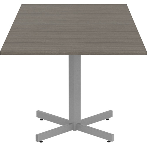 Table carr&eacute;e &agrave; hauteur r&eacute;glable Newland, 36" lo x 36" la x 29" h, Dessus de 1", Stratifi&eacute;, Brun D. Morneault & Fils