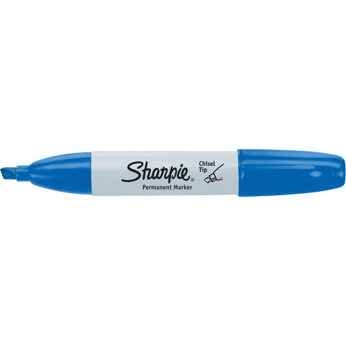 Permanent Marker, Chisel, Blue D. Morneault & Fils