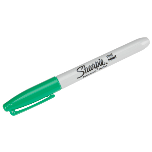 Permanent Markers - #15, Green, Fine Tip D. Morneault & Fils