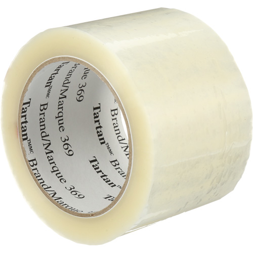 Tartan Box Sealing Tape, Hot Melt Adhesive, 1.6 mils, 72 mm (3") x 100 m (330') D. Morneault & Fils