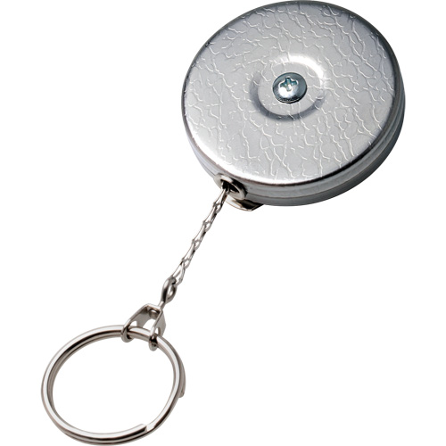 Original Series Retractable Keychain, Chrome, 24" Cable, Belt Clip Attachment D. Morneault & Fils