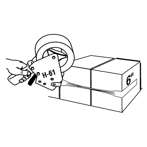 Ruban extensible, &eacute;paisseur 5 mils, 38,1 mm (1-1/2") x 55 m (180')  D. Morneault & Fils