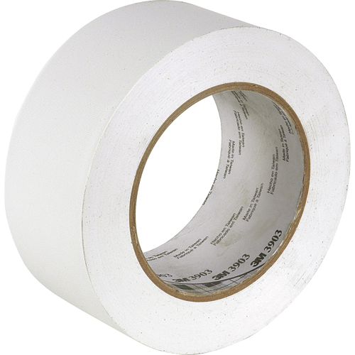 Rubans adh&eacute;sifs en vinyle 3903, 50 mm (2") la x 45,5 m (149,25') lo, 6,3 mils, Blanc D. Morneault & Fils
