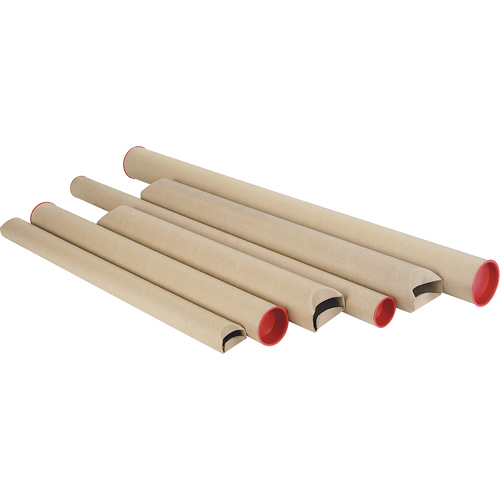 Tubes postaux Snap-Seal, 2" la x 18" lo D. Morneault & Fils