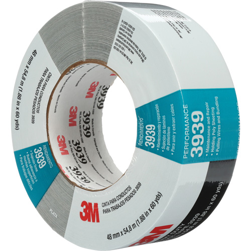 3939 Duct Tape, 9 mils, Silver, 48 mm (2") x 55 m (180') D. Morneault & Fils