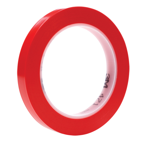 471 Vinyl Tape, 12 mm (1/2") W x 32.9 m (108') L, 5.3 mils, Red D. Morneault & Fils