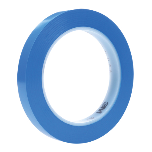 471 Vinyl Tape, 6 mm (1/4") W x 32.9 m (108') L, 5.3 mils, Blue D. Morneault & Fils