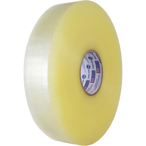 Box Sealing Tape, Hot Melt Adhesive, 2 mils, 48 mm (1-22/25") x 914 m (2998') D. Morneault & Fils