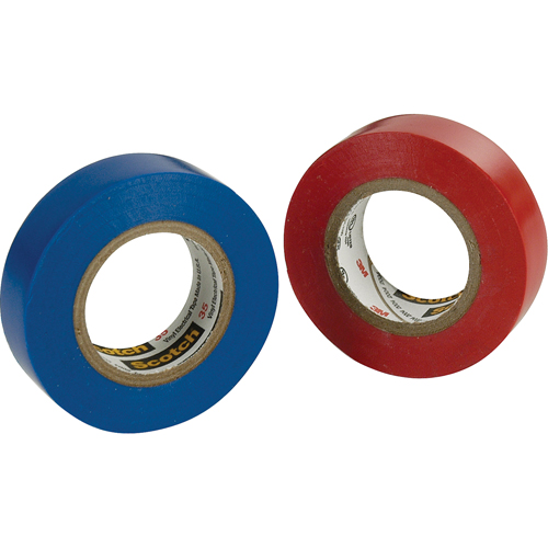 Rubans en vinyle pour codage en couleurs 35 Scotch, 12,7 mm (1/2") x 20,1 m (66'), Bleu, 7 mils D. Morneault & Fils