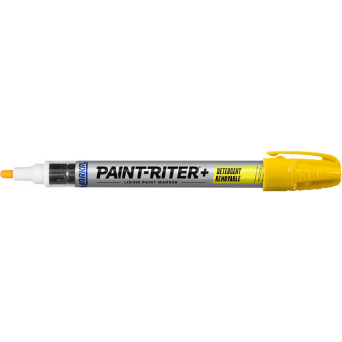 Marqueur &agrave; peinture nettoyable au d&eacute;tergent Paint-Riter+, Liquide, Jaune D. Morneault & Fils