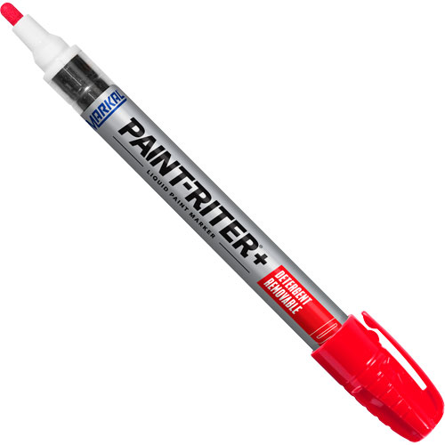 Paint-Riter&reg;+ Detergent Removable Paint Marker, Liquid, Red D. Morneault & Fils
