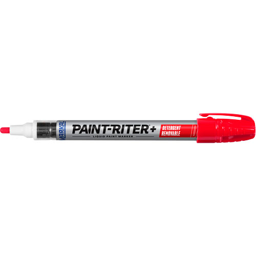 Paint-Riter&reg;+ Detergent Removable Paint Marker, Liquid, Red D. Morneault & Fils
