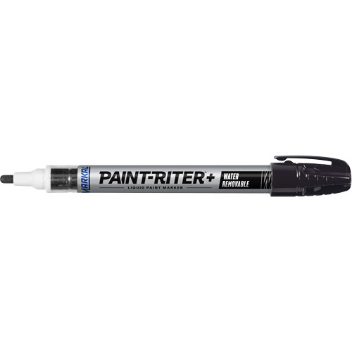 Paint-Riter&reg;+ Water Removable Paint Marker, Liquid, Black D. Morneault & Fils