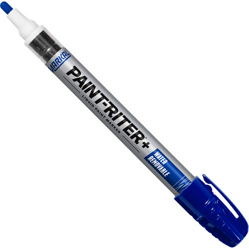 Paint-Riter&reg;+ Water Removable Paint Marker, Liquid, Blue D. Morneault & Fils