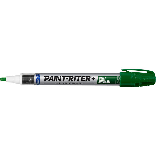 Marqueur &agrave; la peinture nettoyable &agrave; l'eau Paint-Riter+, Liquide, Vert D. Morneault & Fils
