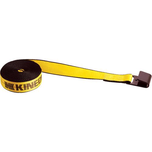 Tendeurs d'arrimage pour treuil, Crochet plat, 2" , 30' , Charge d'utilisation max. 3335 lb (1513 kg) D. Morneault & Fils