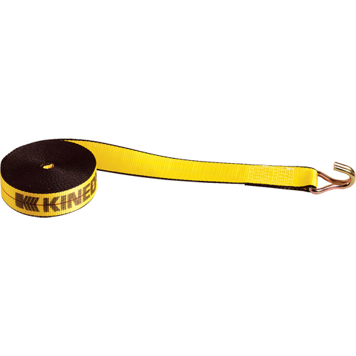 Winch Straps, Wire Hook, 2" W x 30' L, 1670 lbs. (751 kg) Working Load Limit D. Morneault & Fils