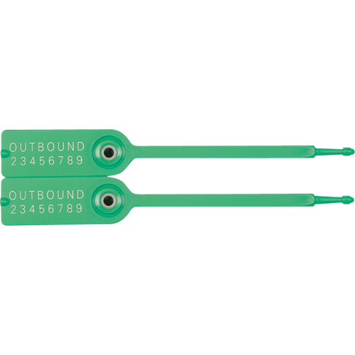 Gemini&reg; Tote Seals, 7-1/4", Plastic, Pull-Through D. Morneault & Fils
