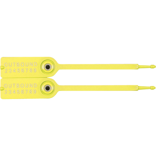 Gemini&reg; Tote Seals, 7-1/4", Plastic, Pull-Through D. Morneault & Fils