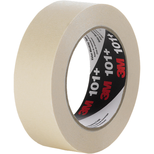 101+ Value Masking Tape, 12 mm (1/2") x 55 m (180'), Tan D. Morneault & Fils