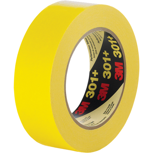 301+ Performance Masking Tape, 12 mm (1/2") x 54.8 m (180'), Yellow D. Morneault & Fils