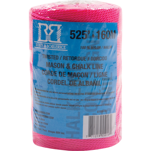 Mason/Chalk Line Rope, 525', Nylon D. Morneault & Fils