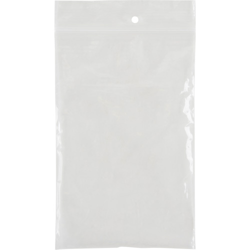 Sacs en poly, Refermable, 6" x 4", 2 mils D. Morneault & Fils