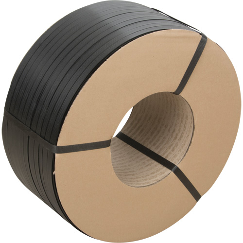 Feuillard, Polypropyl&egrave;ne, 5/8" la x 6000' lo, Noir, Calibre Manuel D. Morneault & Fils