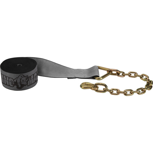 Winch Strap with Chain Anchor D. Morneault & Fils