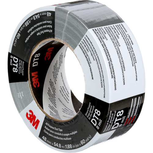 Ruban adh&eacute;sif tout usage DT8, 8 mils, Argent, 48 mm (2") x 55 m (180') D. Morneault & Fils