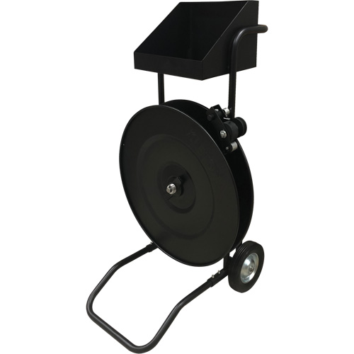 Distributeur de feuillards, Feuillard Polyester/Acier/Polypropyl&egrave;ne, Dia de noyau 16"/8", largeur de rouleau 3"/8"/6" D. Morneault & Fils