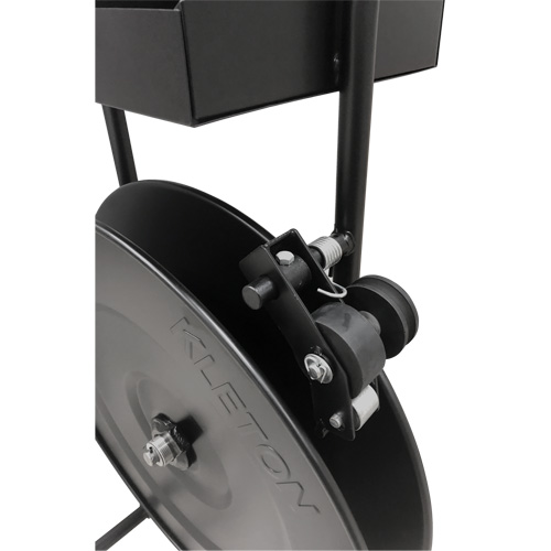 Distributeur de feuillards, Feuillard Polyester/Acier/Polypropyl&egrave;ne, Dia de noyau 16"/8", largeur de rouleau 3"/8"/6" D. Morneault & Fils