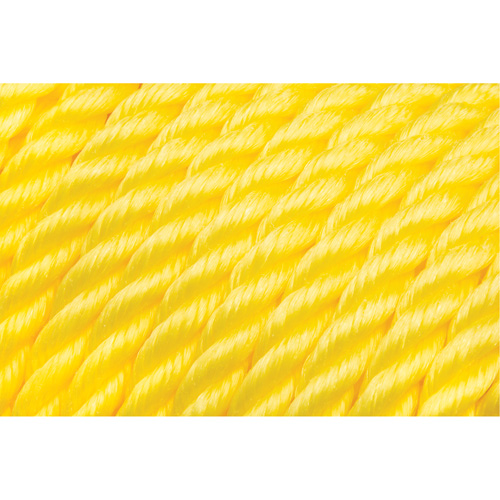 Corde jaune tress&eacute;e 5/8", Polypropyl&egrave;ne, 200' D. Morneault & Fils