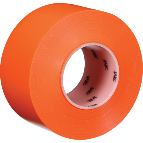 Ruban de marquage de planchers durable 971, 3" x 108', Vinyle, Orange D. Morneault & Fils