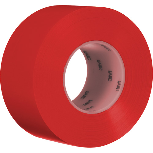 Durable Floor Marking Tape 971, 3" x 108', Vinyl, Red D. Morneault & Fils