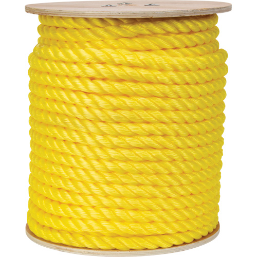 Braided Yellow Rope, Polypropylene, 300' D. Morneault & Fils