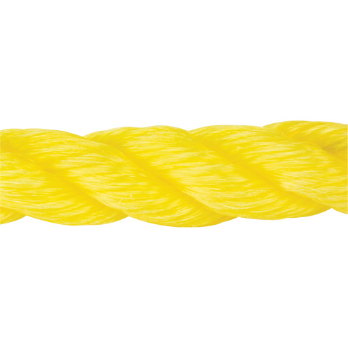 Braided Yellow Rope, Polypropylene, 300' D. Morneault & Fils