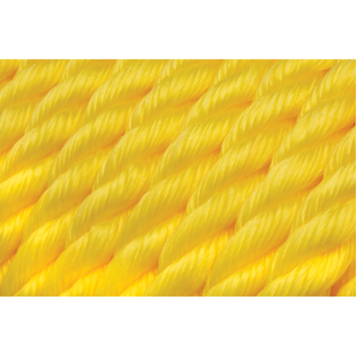 Braided Yellow Rope, Polypropylene, 300' D. Morneault & Fils