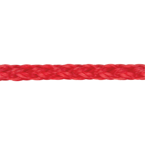 Corde rouge tress&eacute;e, Polypropyl&egrave;ne, 500' D. Morneault & Fils