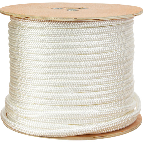 Braided White Rope, Nylon, 250' D. Morneault & Fils