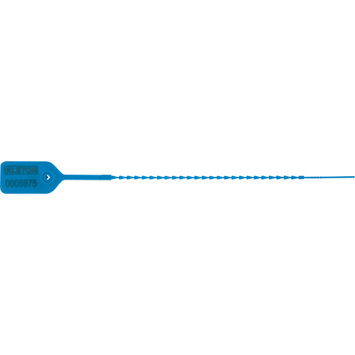 Standard-Duty Security Seal, 9", Plastic, Pull-Through D. Morneault & Fils
