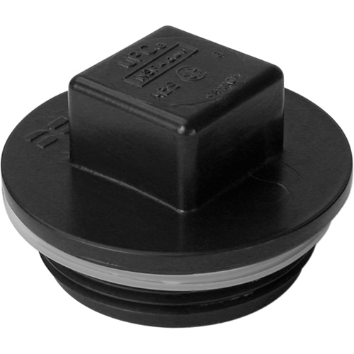 Bouchon filet&eacute;, Regard de nettoyage, 1-1/4" dia., Plastique D. Morneault & Fils