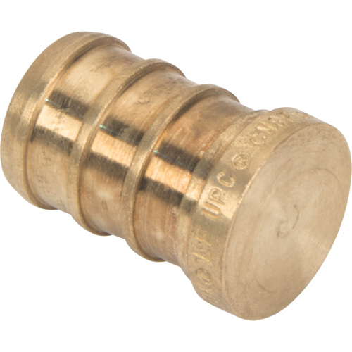 Lead-Free Pipe Plug, Pipe, 1/2" Dia., Brass D. Morneault & Fils