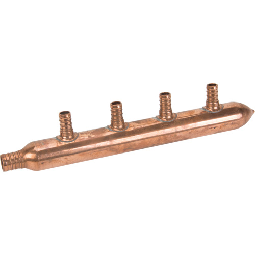 Eight Branch Manifold, 3/4" Dia., Copper D. Morneault & Fils