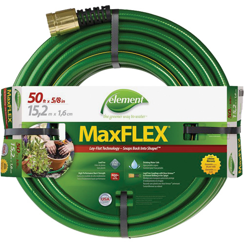 Element&reg; MaxFlex&reg; Hose, Copolymer, 5/8" dia. x 50' D. Morneault & Fils