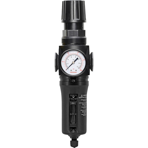 Filtre/r&eacute;gulateur drain manuel avec bol en m&eacute;tal Modulair 300, 1/4" NPT, 250 PSI, Capacit&eacute; de 5,1 oz liq. D. Morneault & Fils
