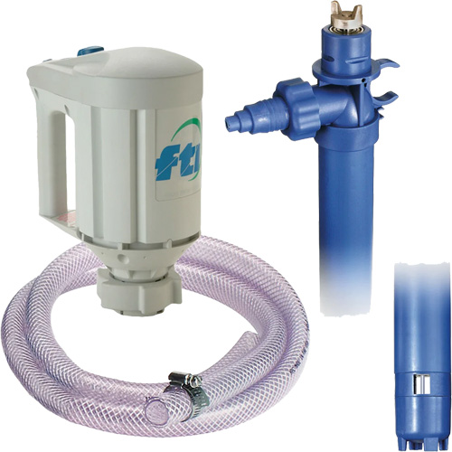 Trousse de pompe pour baril PFM-40 avec moteur M3V, Polypropyl&egrave;ne/PVDF/Acier inoxydable D. Morneault & Fils
